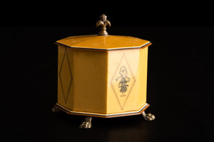 美國中世紀現代 Empire Lucite 古典粉盒
