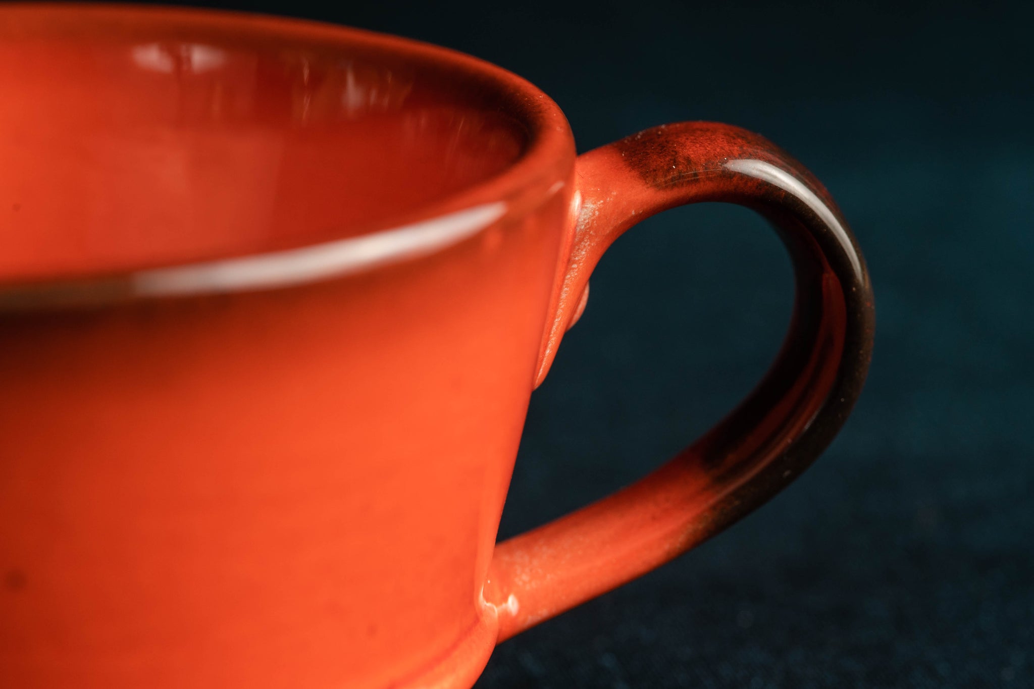 美國Metlox Pottery佛朗明哥紅咖啡杯組