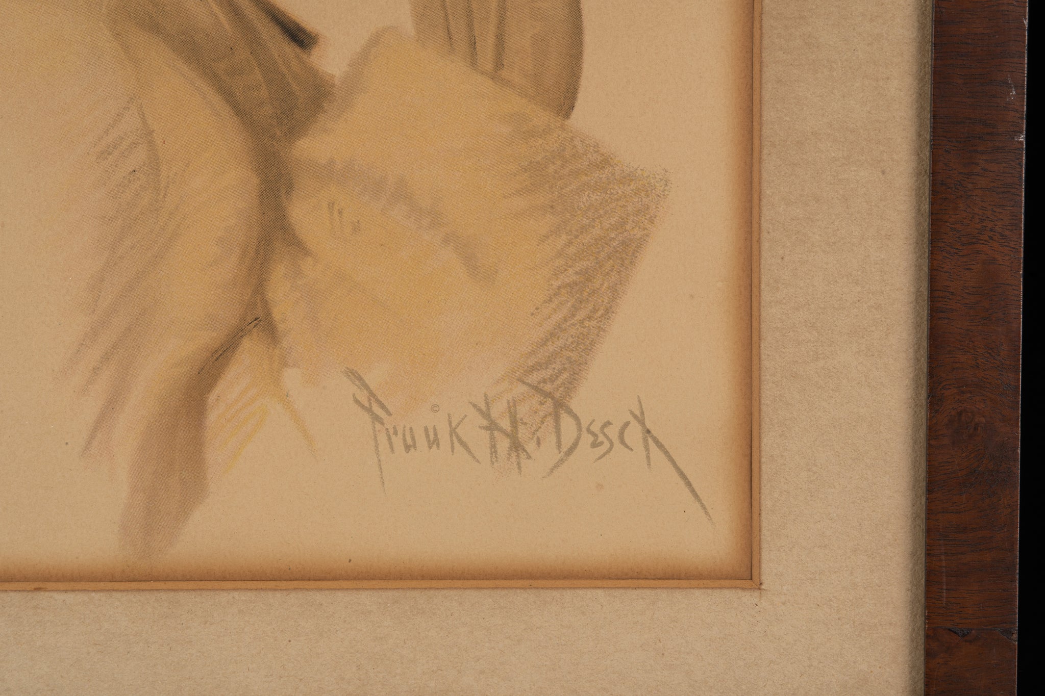 美國 Frank Desch 《There He Goes》石版印刷海報