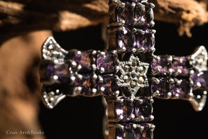 紫水晶十字架項鍊