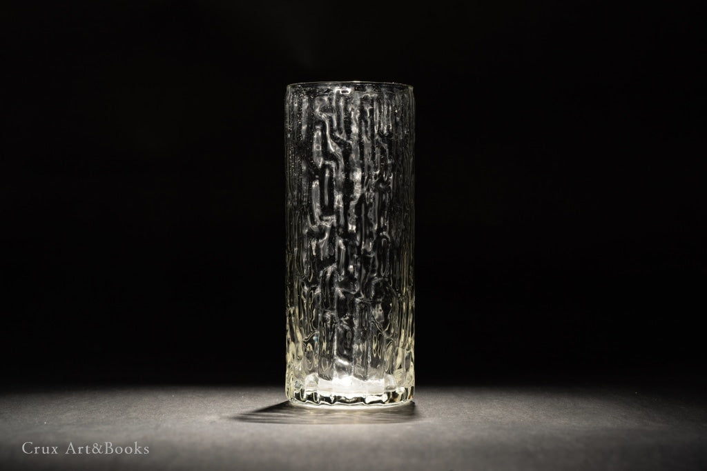 義大利穆拉諾仿樹紋手製琉璃杯 A