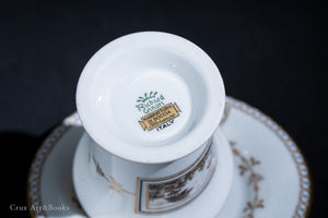義大利 RICHARD GINORI 古典菲耶索萊風格杯盤組