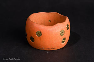 義大利 Corto Moltedo 黃銅鉚釘木質手環