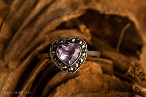 紐約 FMC 心形紫晶戒指