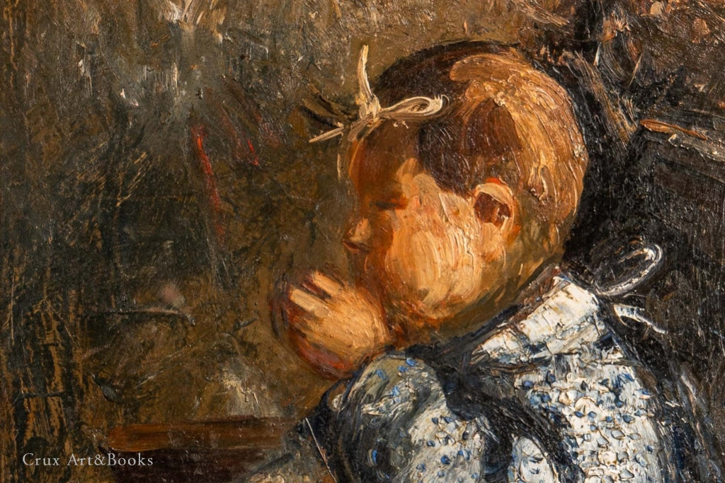 扶手椅上的側臉肖像，弗朗切斯科・帕利亞齊 Francesco Pagliazzi，20th